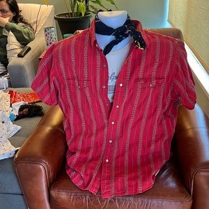 Beautiful rare short sleeve vintage western Ralph Lauren shirt